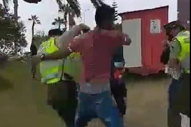 Detienen a cuatro extranjeros por agresión a carabineros en playa Cavancha