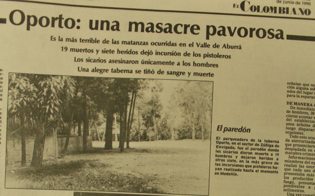 Masacre Bar Oporto