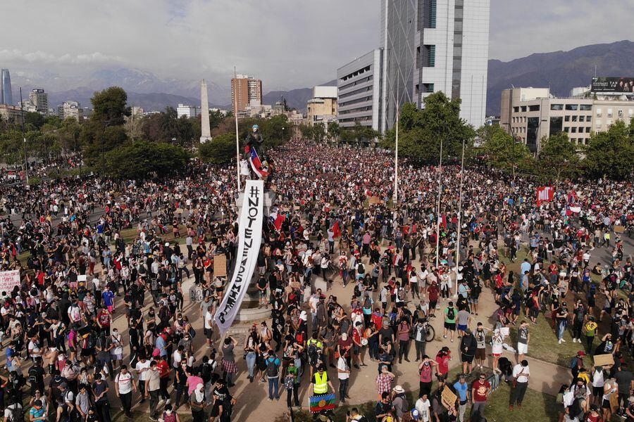 MANIFESTACIONES EN PLAZA ITALIA