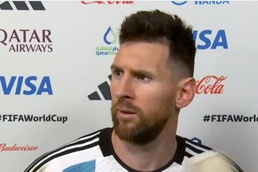 “¿Qué miras, bobo?”: Messi saca las garras en plena entrevista luego del triunfo de Argentina