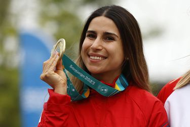 Francisca Crovetto ganó el oro en la final de Skeet durante los Juegos Panamericanos de Santiago 2023.