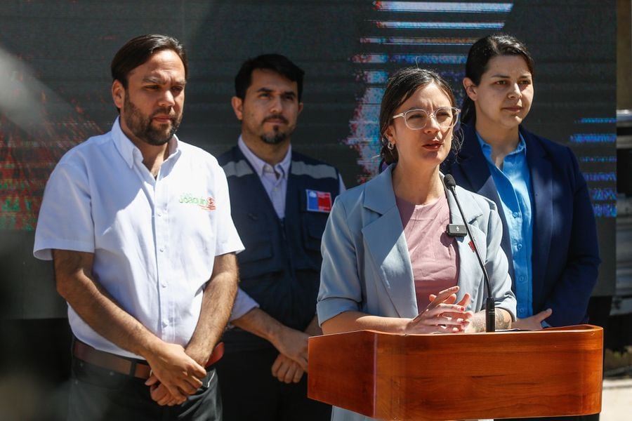 La ministra de la Secretaría General de Gobierno, Camila Vallejo, presentó una campaña de tenencia responsable de animales, en San Joaquín.