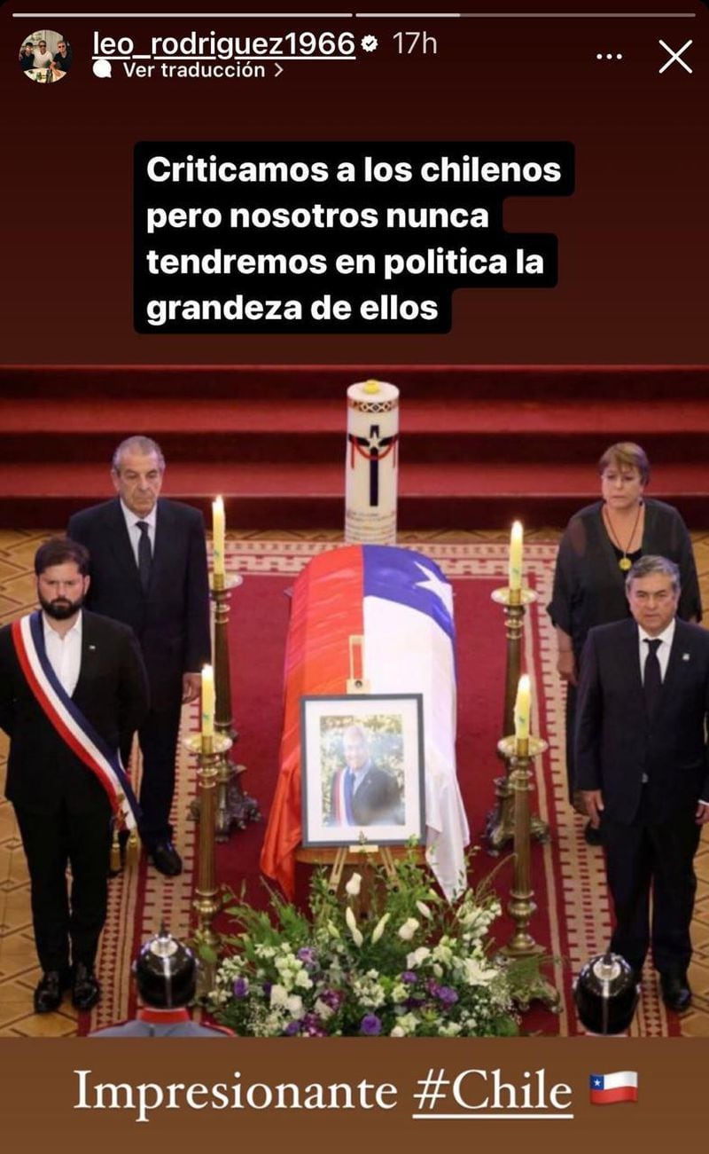 Leo Rodríguez destacó la actitud republicana del Presidente Boric y los expresidentes.