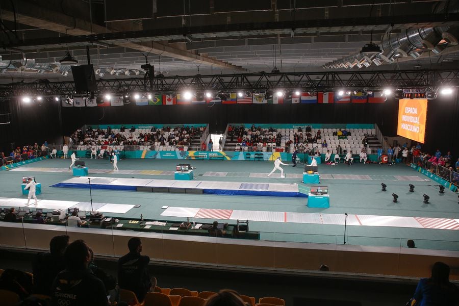 El Centro de Deportes Paralímpicos es la sede de la esgrima en los Juegos Panamericanos de Santiago 2023.