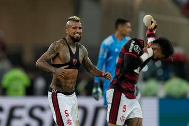 En Brasil resaltan el trabajo de Vidal en la revancha de Flamengo contra Corinthians por la Copa Libertadores: “Le dio la dinámica esperada al medio”