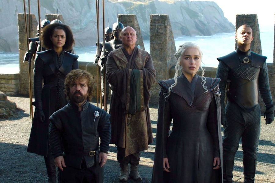 Missandei-Tyrion-Varys-Daenerys-and-Grey-Worm-in-GOT-7x01