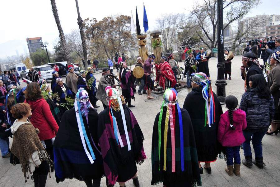 Año nuevo Mapuche en el cerro Santa Lucia