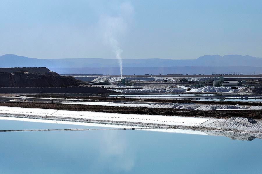 Plantas procesadoras del Litio en Salar de Atacama