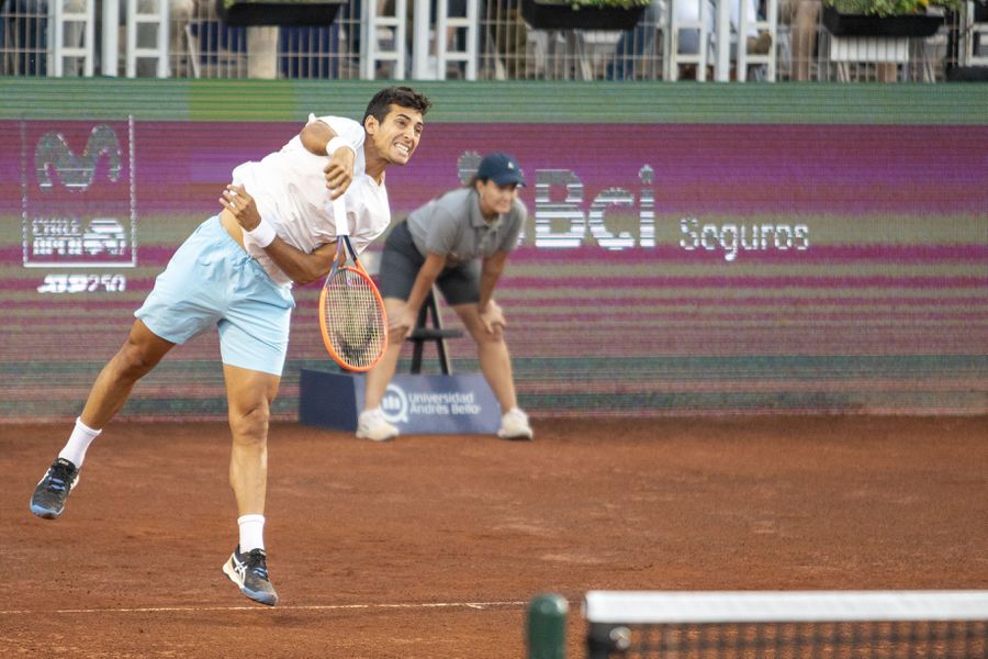 Christian Garin queda en el camino en el ATP 250 de Santiago.