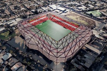 El futurista diseño del nuevo estadio Santa Laura.