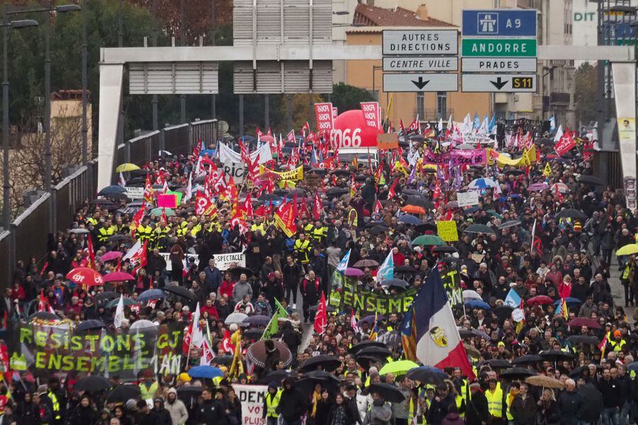 Portada paro nacional Francia