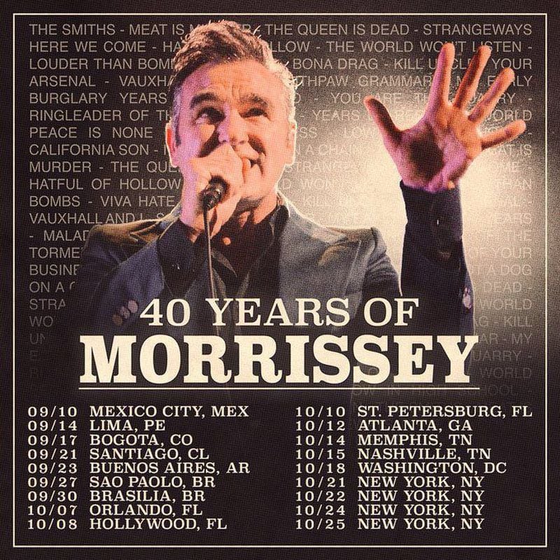 Morrissey en Chile fecha del concierto y venta de entradas La Tercera
