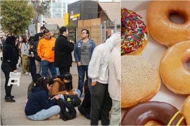 La turbulenta historia tras Krispy Kreme, la firma de donas que causó furor en su apertura en Chile con gente acampando