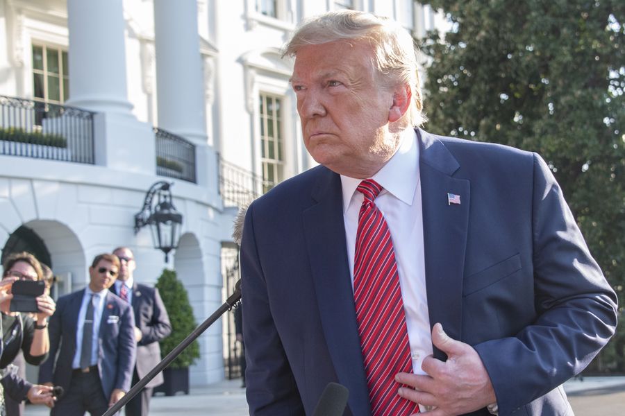 President Trump Departs the White House