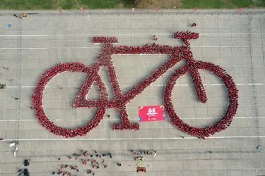 La bicicleta humana más grande del mundo: crónica del día que Chile casi rompe el récord