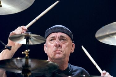 FILE PHOTO - Rush drummer Neil Peart performs during a sold-out show at the MGM Grand Garden Arena in Las Vegas