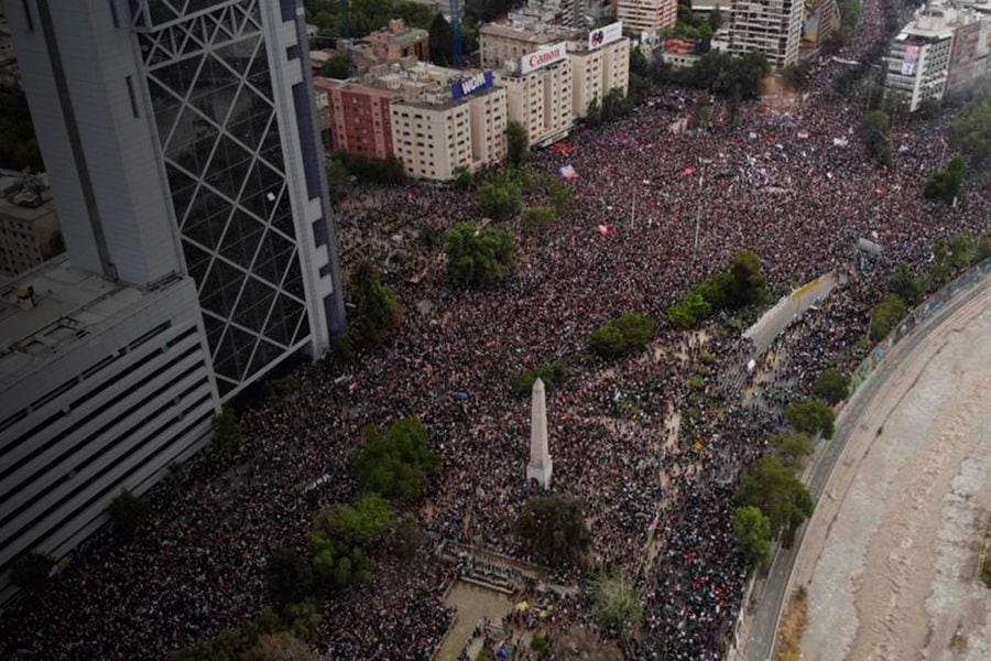 Manifestación en Santiago