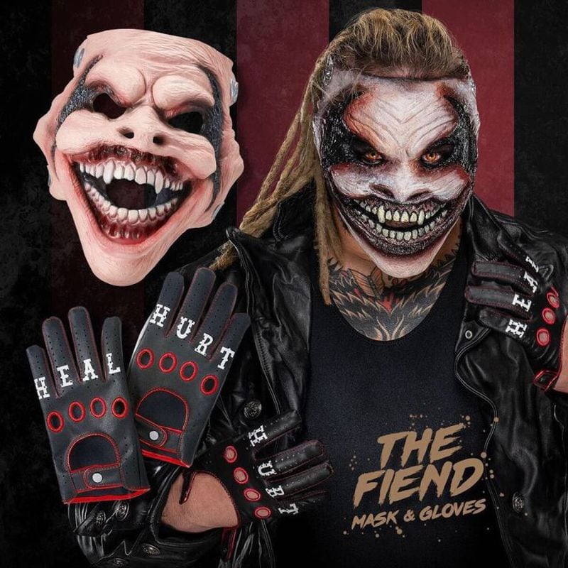 Niños WWE el demonio Bray Wyatt Sombrero-Youth Boys-Beanie figura Camiseta Guantes de máscara 