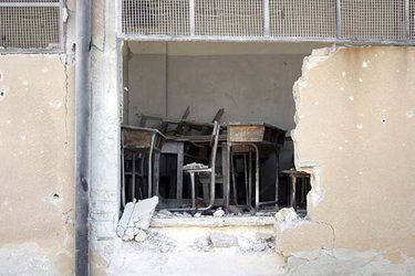 Bombardo sobre una escuela en Siria