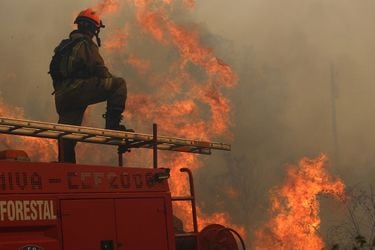 Incendios forestales en Santa Cruz.