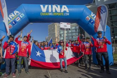 Delegación Chile en Inauguración