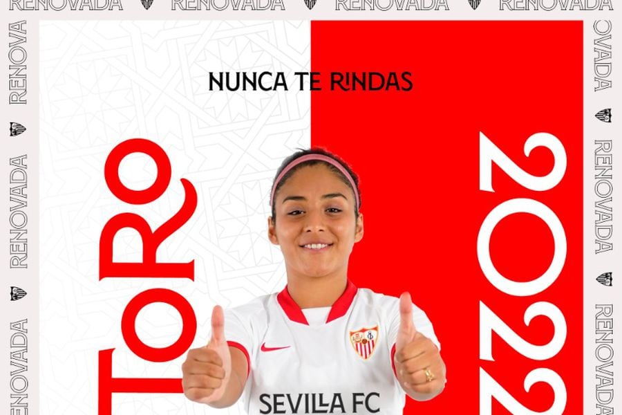 El anuncio del Sevilla para la renovación de Javiera Toro.