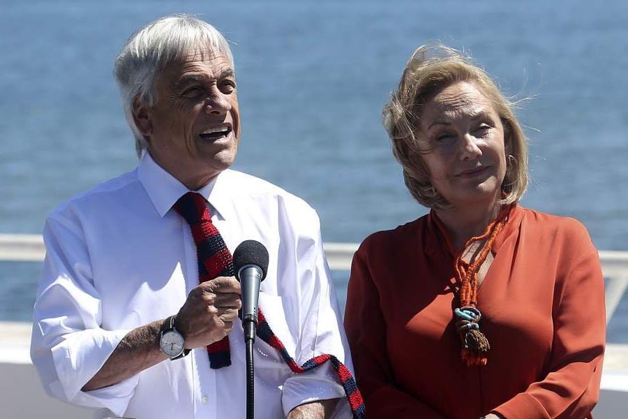 Sebastián Piñera y Cecilia Morel