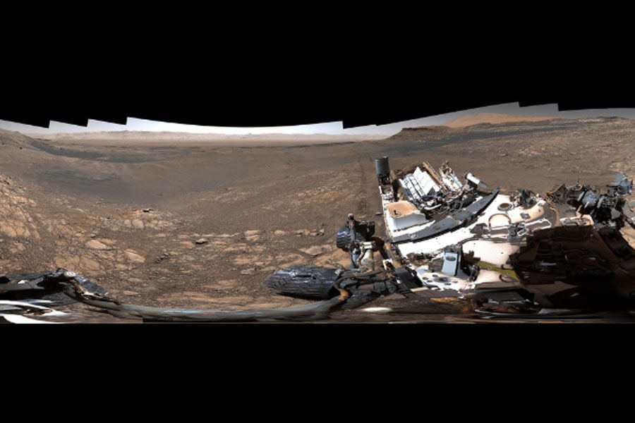 Imagen del Curiosity en Marte