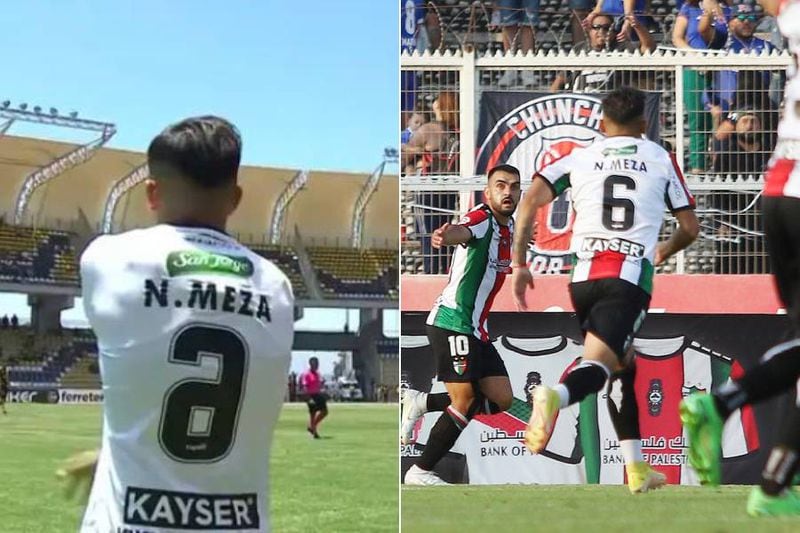 Ante la U, Nicolás Meza utilizó una camiseta con el "6" correcto. La fecha pasada ingresó ante Coquimbo con una "a".