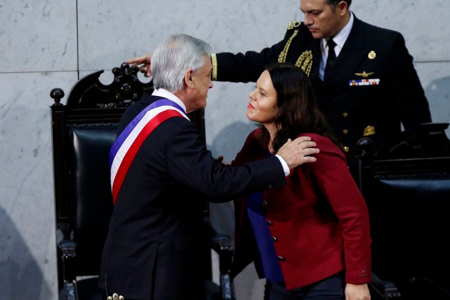 Maya Fernandez y Sebastian Piñera