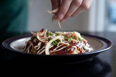Okonomiyaki y tapioca