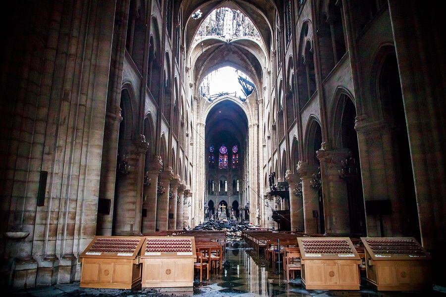 Francia evalúa los daños sufridos por la catedral de Notre Dame de París