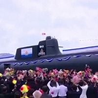 Así es el nuevo submarino nuclear táctico que presentó Corea del Norte