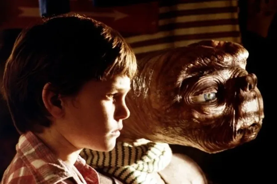 Fotograma de E.T., película de Steven Spielberg