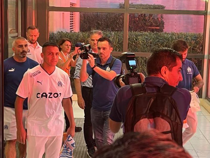 Alexis Sánchez, ya como jugador del Olympique de Marsella.