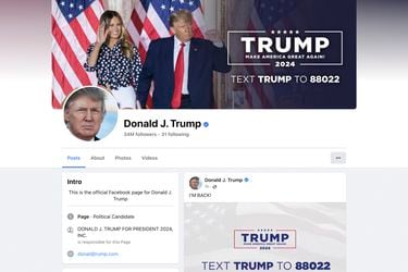 Trump publica video en Facebook y YouTube tras recuperar sus cuentas: “Siento la espera. Asuntos complejos”