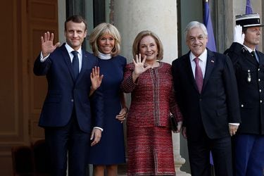 El presidente chileno Sebastián Piñera visita Francia