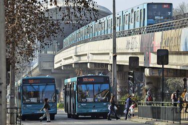 Buses del Transantiago.