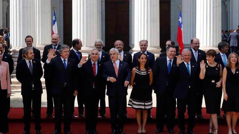 Sebastián Piñera presenta a los integrantes de su gabinete