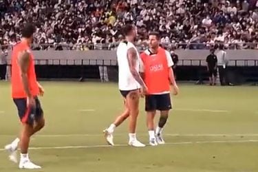 El tenso cruce entre Sergio Ramos y Lionel Messi en una práctica del PSG
