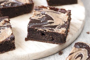 Brownie de plátano y mantequilla de maní