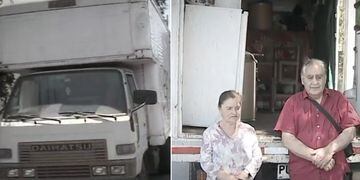 Adultos mayores viven en un camión en Santiago
