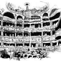 Con exposición de ilustraciones y visita guiada el Teatro Municipal de Santiago festeja sus 166 años   