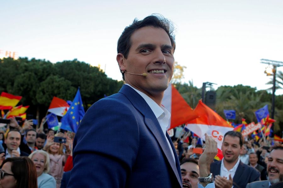 Spain's Ciudadanos candidate Rivera holds a campaign closing rally in Valencia