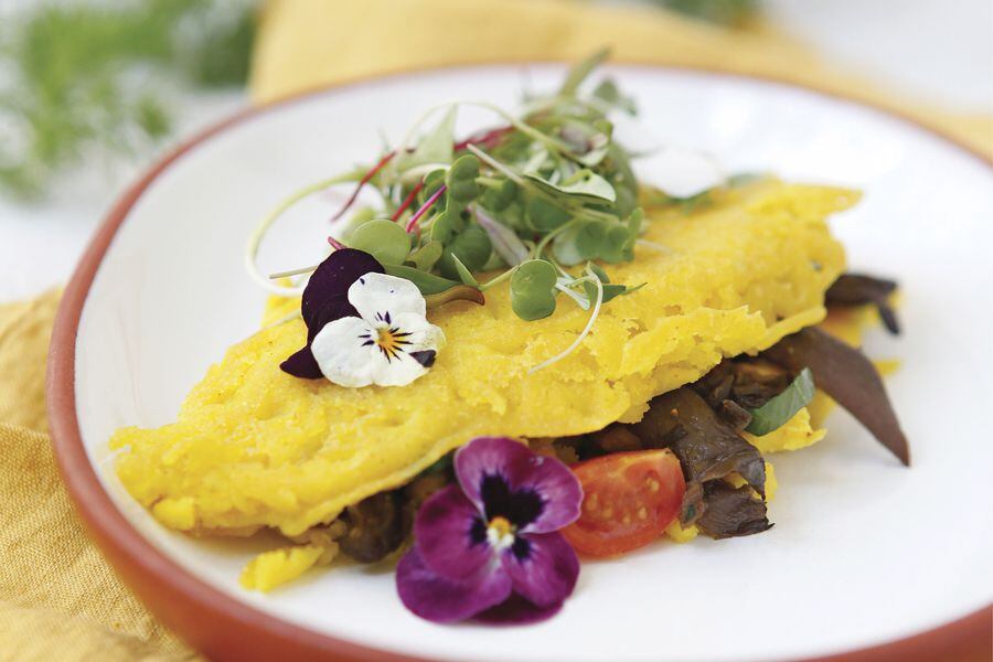 Omelette vegano de garbanzo La Tercera