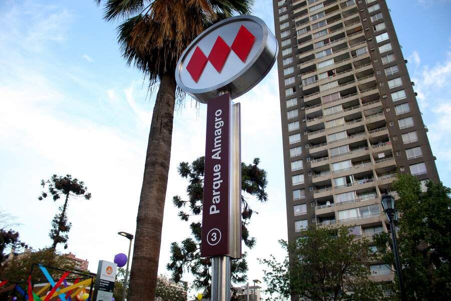 Estación Parque Almagro de la nueva Línea 3 del Metro de Santiago