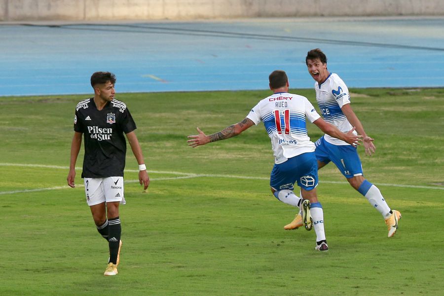 Gonzalo Tapia y Luciano Aued fueron figuras de la UC, en la goleada sobre Colo Colo, en la Supercopa 2020.
