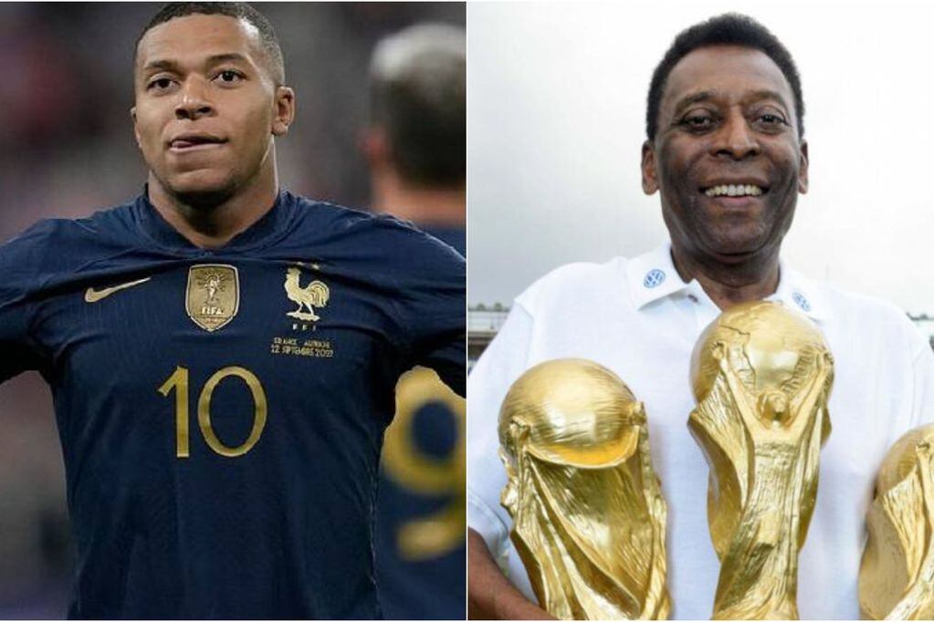 Mbappé y Pelé.