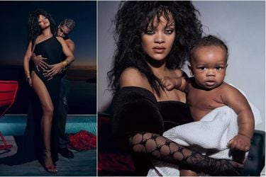 Rihanna posa por primera vez junto a su hijo en Vogue