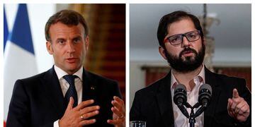 Emmanuel Macron y Gabriel Boric